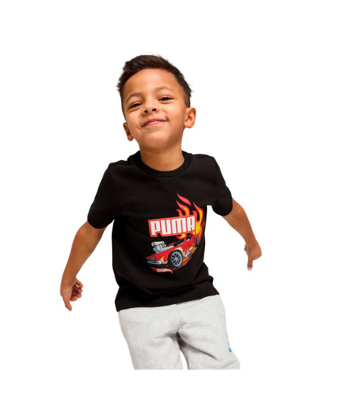 T-shirt Puma X Hot Wheels Gr Enfant Noir