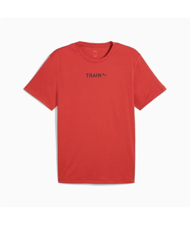 Camiseta de Fitness Puma M Graphics Training, Roja Hombre
