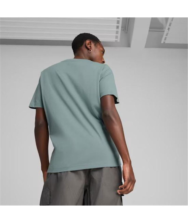 Camiseta Puma Graphics Box Verde Hombre