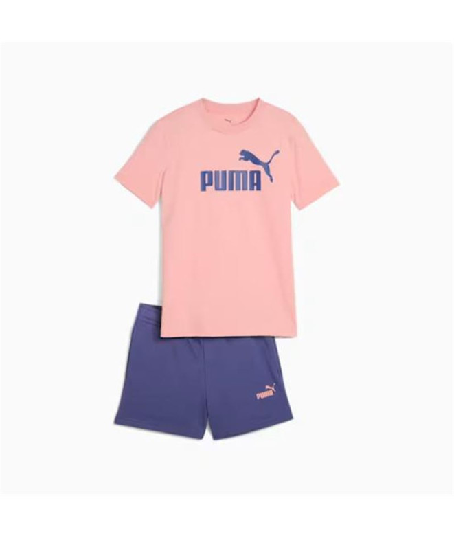 Survêtement Puma Essentials No.1 Logo An Rose Fille