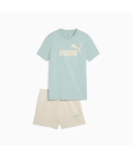 Conjunto Puma Essentials No.1 Logo An Verde Menta Menina