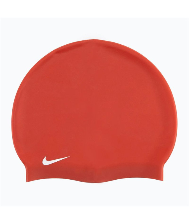 Bonnet de Natation Nike Silicone Solide Rouge