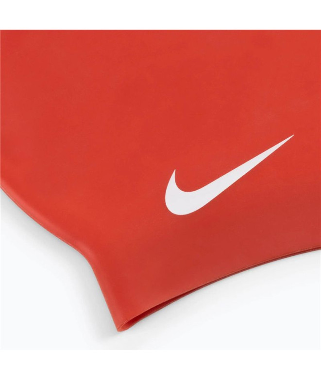Bonnet de Natation Nike Silicone Solide Rouge