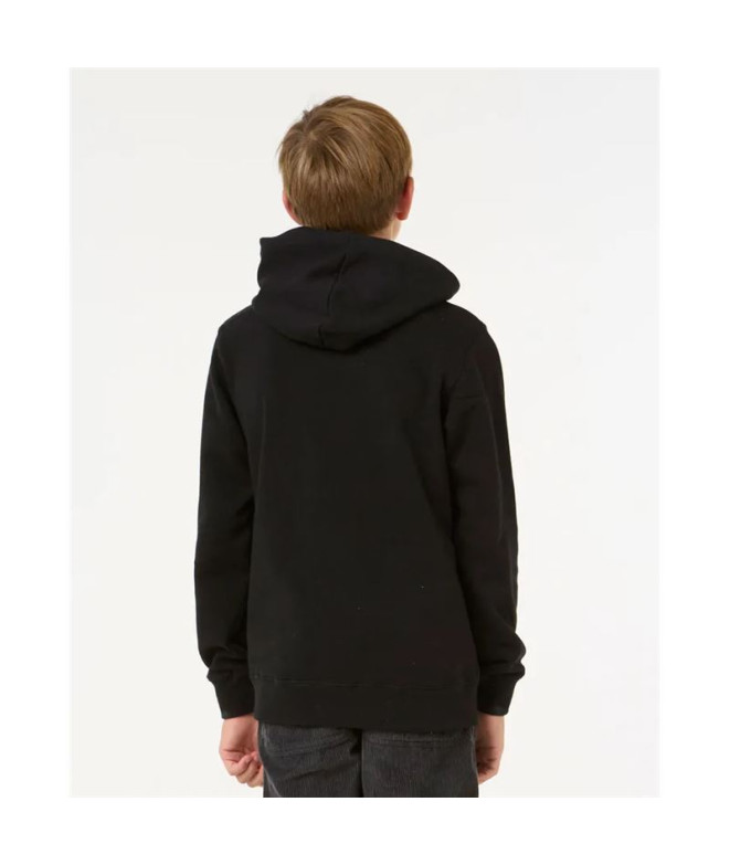 Sweat Rip Curl Stapler Hood- Enfant Noir