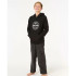 Moletom Rip Curl Stapler Hood- Menino Preto