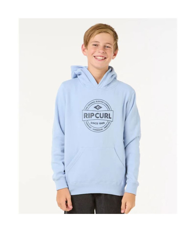 Sudadera Rip Curl Stapler Hood- Niño Ice Azul