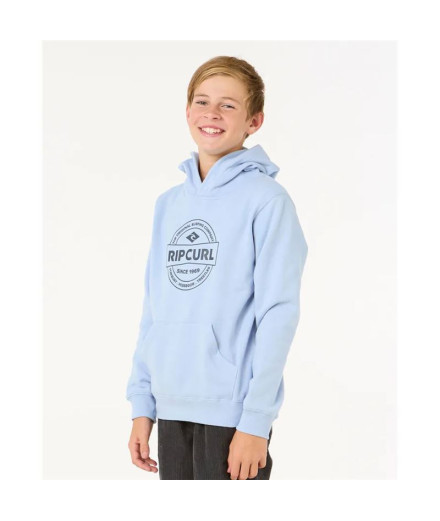 Moletom Rip Curl Stapler Hood- Menino Ice Azul 2