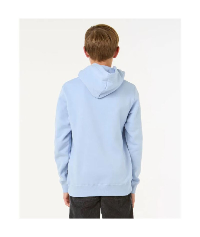 Sudadera Rip Curl Stapler Hood- Niño Ice Azul