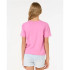 Camiseta Rip Curl Island Surf Crop Niña Rosa