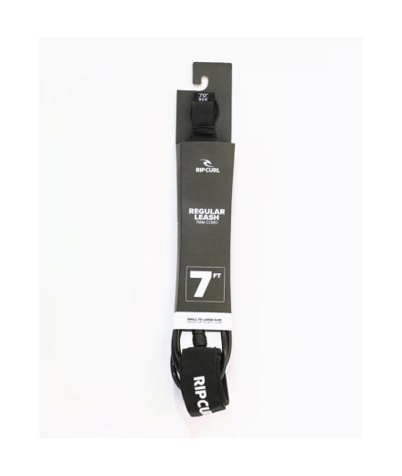 Correa Rip Curl 7.0 Reg Leash Surf Grip Negro