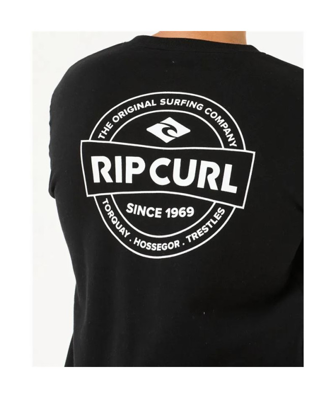 Sudadera Rip Curl Stapler Crew Hombre Negro
