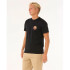 Camiseta Rip Curl Passage Tee Hombre Washed Negro