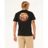 Camiseta Rip Curl Passage Tee Homem Washed Preto