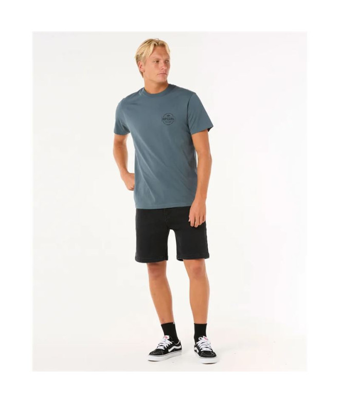 Camiseta Rip Curl Staple Tee Homem Cinza...