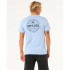 Camiseta Rip Curl Staple Tee Homem Ice Azul