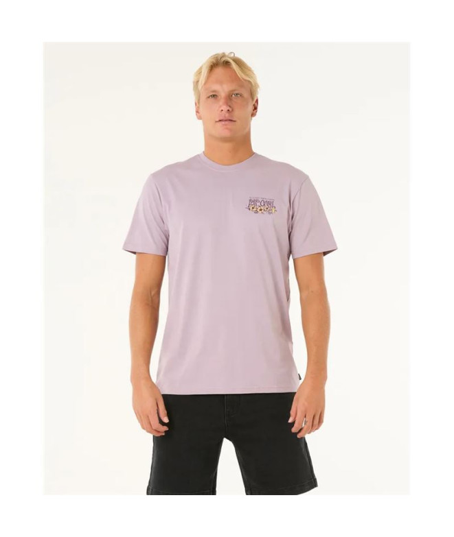 Camiseta Rip Curl Surfar Paradise F&B Tee Homem Lila