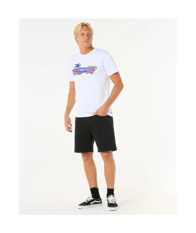 T-shirt Rip Curl Surf Paradise Blanc