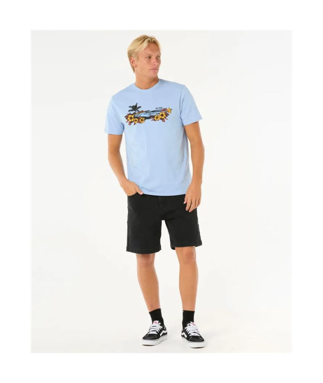 Camiseta Rip Curl Surf Paradise Azul Claro