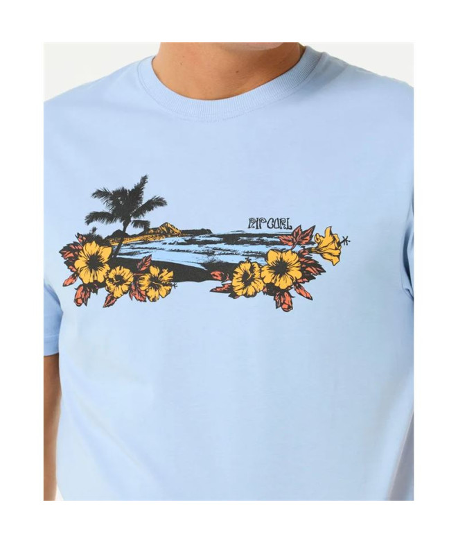Camiseta Rip Curl Surf Paradise Azul Claro