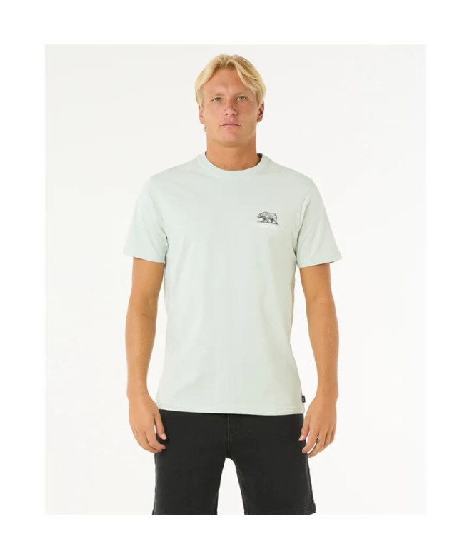 Camiseta Rip Curl Desti Animals Tee Homem Menta