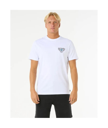 Camiseta Rip Curl Desti Animals Tee Hombre Blanco