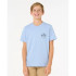 Camiseta Rip Curl Staple Tee - Menino Ice Azul