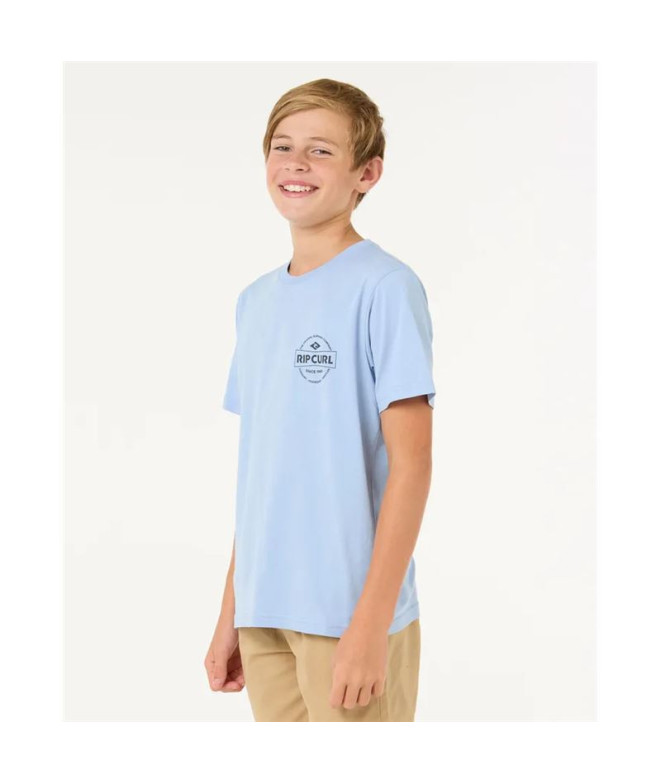 T-shirt Rip Curl Staple Tee - Enfant Ice Bleu