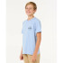 Camiseta Rip Curl Staple Tee - Menino Ice Azul