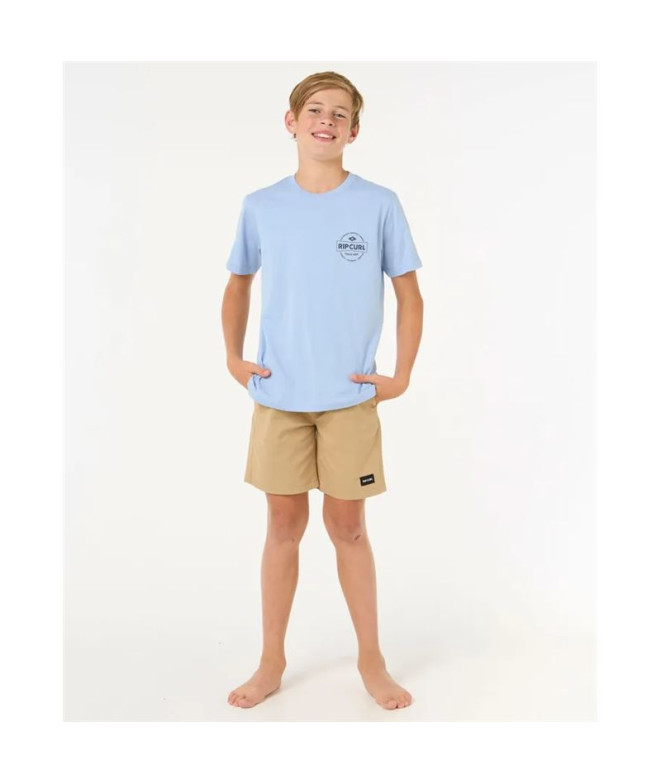 T-shirt Rip Curl Staple Tee - Enfant Ice Bleu