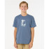 Camiseta Rip Curl Raw Energy Frame Tee - Menino Vintage Azul Marino