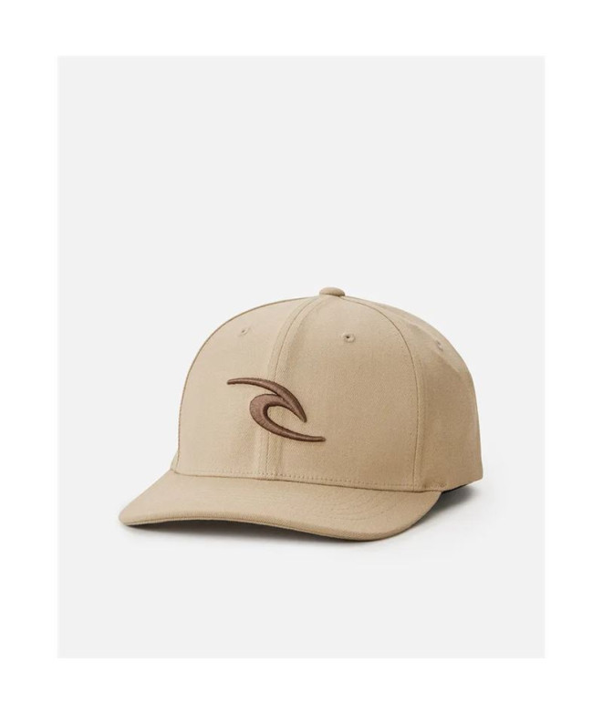 Gorra Rip Curl Tepan Flexfit Cap Hombre Sand Dune Marrón