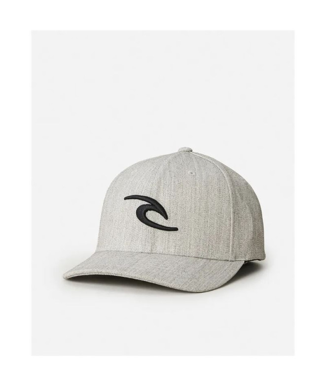 Boné Rip Curl Tepan Flexfit Cap Homem Cinza Claro Heather