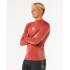 Licra de Surfar Rip Curl Waves Upf Perf L/S Homem Vermelho