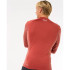 Licra de Surfar Rip Curl Waves Upf Perf L/S Homem Vermelho