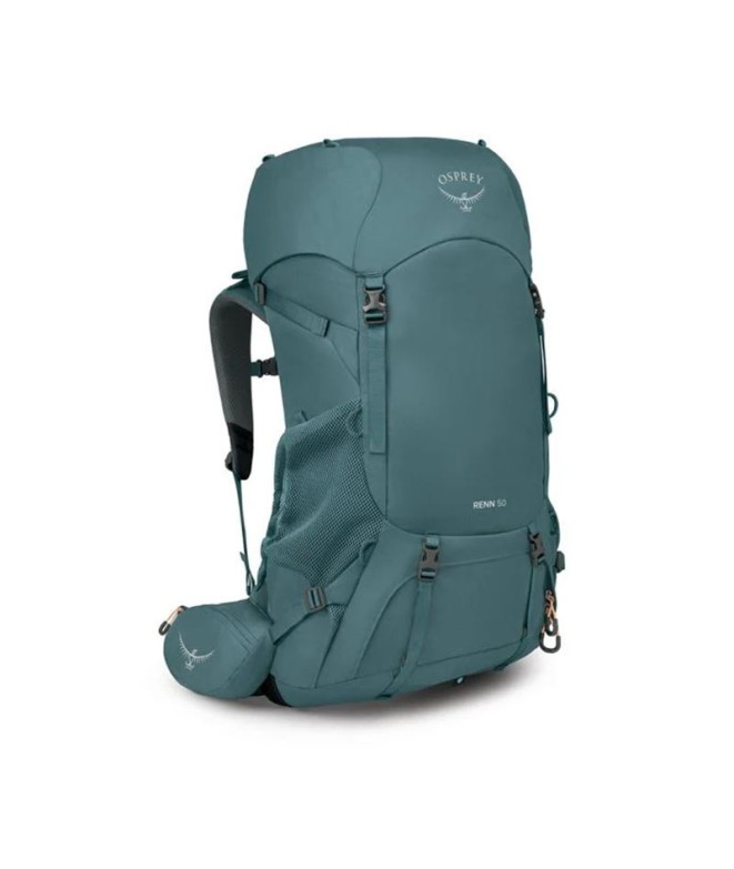Mochila de Montaña Osprey Renn 50 Mujer Azul/Naranja