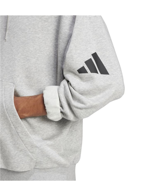 Sudadera adidas Hd French Terry Hombre Gris/Negro