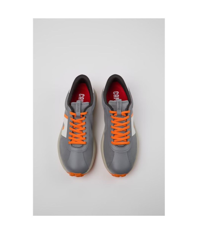 Zapatillas Camper Film Cumulo Hombre Gris/Naranja