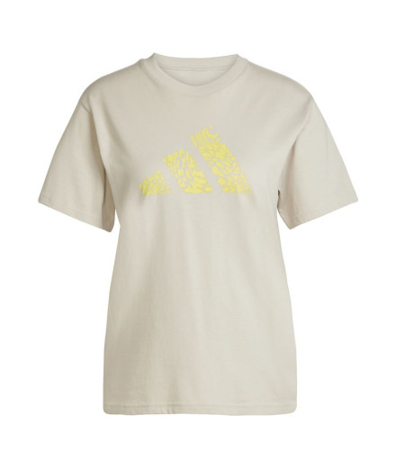Camiseta adidas Camo Mulher Bege