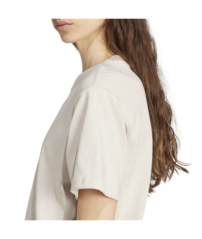 T-shirt adidas Camo Femme Beige
