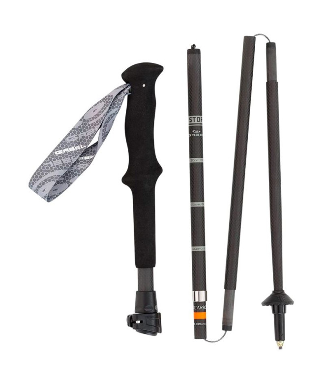 Bastão Gabel Ibex Carbon XTS 1 Par Preto