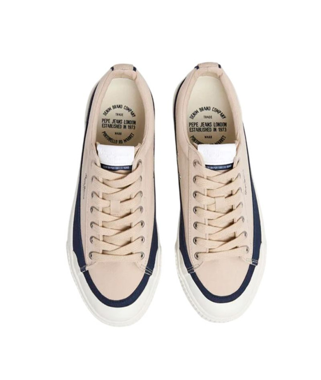 Zapatillas Pepe Jeans Ben Wash Hombre Base Beige