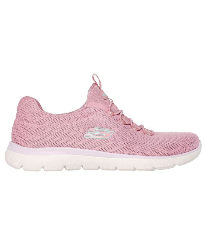 Sapatilhas Skechers Summits-Summer Blush Mulher Rosa/Multi Trim