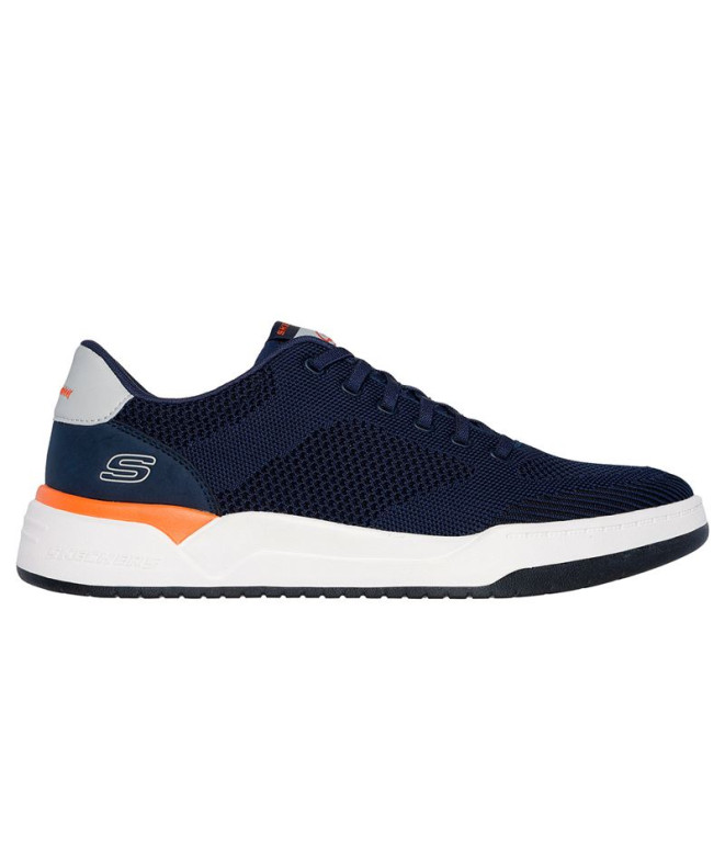 Zapatillas Skechers Relaxed Fit Corliss - Dorset Hombre Azul Marino Knit
