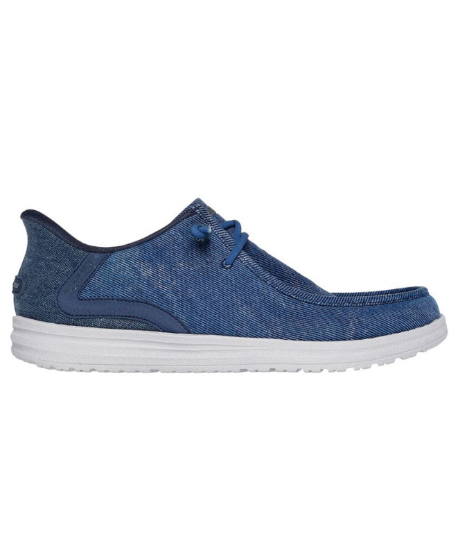 Zapatillas Skechers Slip-Ins Melson - Coronado Hombre Azul Canvas