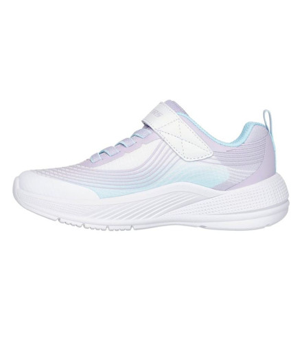 Chaussures Skechers Microspec Advance Fille Blanc/Lavande 2
