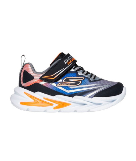 Zapatillas Skechers S Lights®-Flex-Glow Niño Negro & Plata