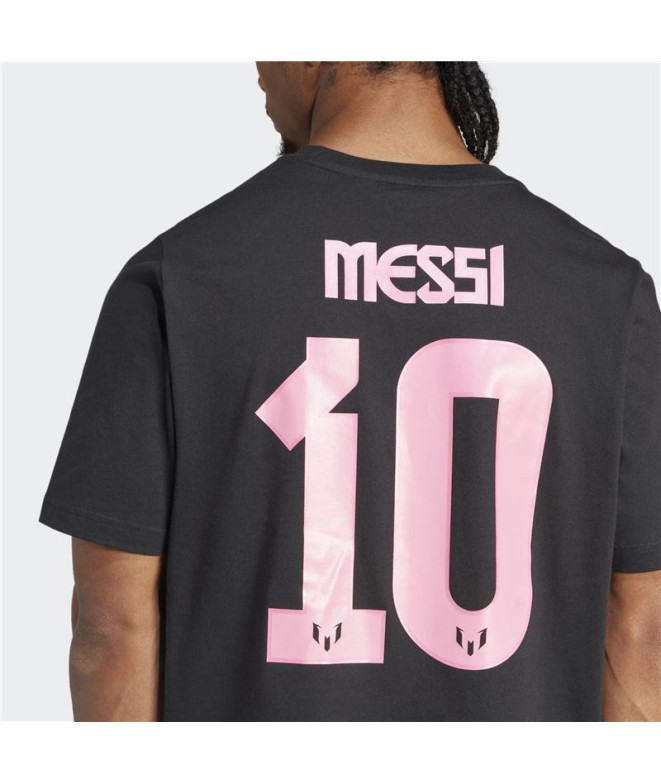 Camiseta de Fútbol adidas Messi N&N G Hombre Negro