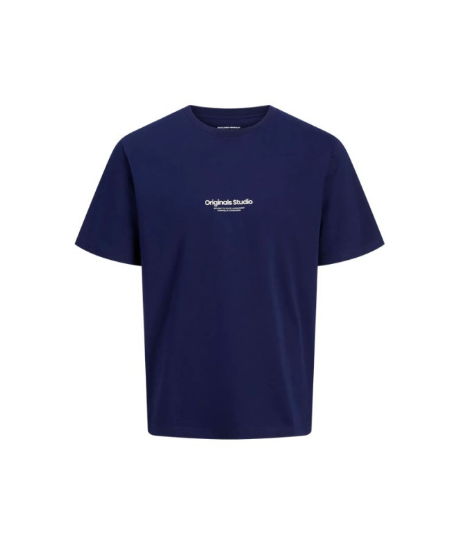 Camiseta Jack and Jones Jorvesterbro Neck Noos Homem Ocean Cavern