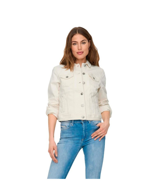 Chaqueta Only Onltia Dnm Col Pim Ecru Mujer
