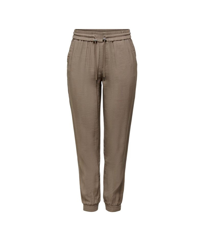 Pantalón Only Onlkelda-Emery Mw Pull-Up s Noos Mujer Walnut